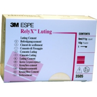 Relyx Luting 3505 - стеклоиномер.цемент хим. отв. д/фиксации метал. коронок, мостов, штифтов, вкладок, ознакомительный набор (16г пор.+ 9г жидк.)