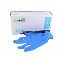 Перчатки Clean+Safe нитриловые текстурированные без талька (голубые), размер M, 50 пар